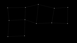 graph: a directed network of nodes and edges with packet pulses travelling along the signal
