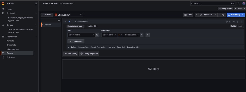 Grafana Explore Builder mode